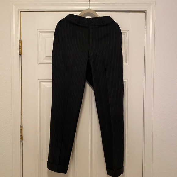 Brooks Brothers 1818 3 Piece Wool Suit, Black with Pinstripes - Picture 13 of 15